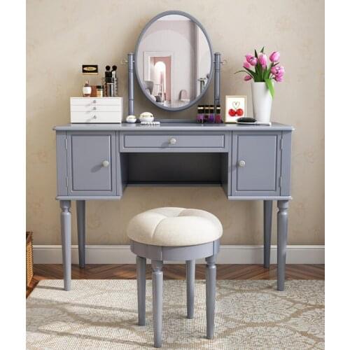 Dresser solid wood bedroom storage cabinet integrated net red light luxury simple nordic style dressing table