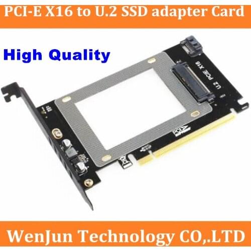 High Quality PCI-E 3.0 X16 Gen 3 to U.2 SFF-8639 Adapter NVMe PCIe SSD PCI-e to U2 Card M.2 NGFF 2.5' SSD to PCI-EX16 Intel