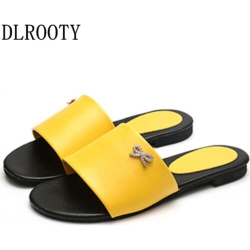 Women Sandals Flips Flops 2018 Summer Fashion Butterfly-knot Shoes Woman Wedges Sandals Comfortable Platform Female Slides