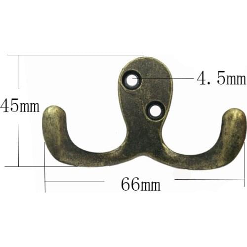 10 PCS Cloth Hook Hangers Vintage Bronze Wall Hook Rustic Key Coat Bag Hat Hanger Rustic Robe Hooks Bathroom Wall Hanging Hooks