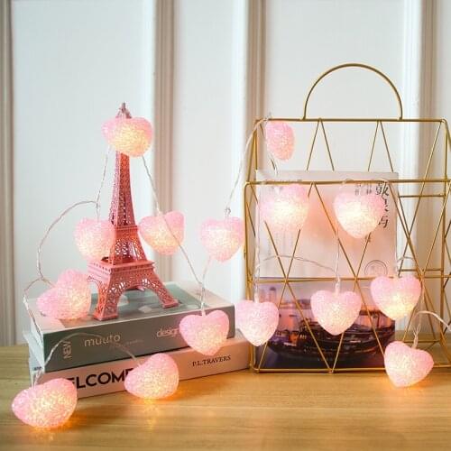 10LEDS 20 Love Light Stringled Fairy Tale Lantern Romantic Wedding Activities Prty Garden Garland Battery Usb Decoration