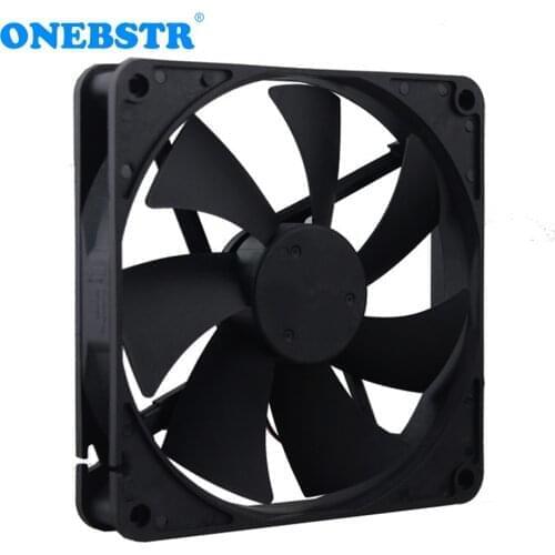 14025 Dual Ball Bearing Brushless Fan DC 12V 24V 140X140X25mm Computer PC Case Cooling Big Size With Connector XH2.54-2Pin