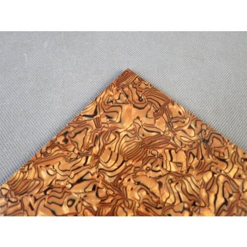 2pcs Beautiful 8"x8 "x 0.06 inch Tiger Vein Pearl celluloid inlay material