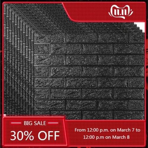 77x70cm 3D Stereo Wood Wall Panel Stickers Self Adhesive Foam Wallpaper for Living Room Home House Decor Bedroom Kid Decoration