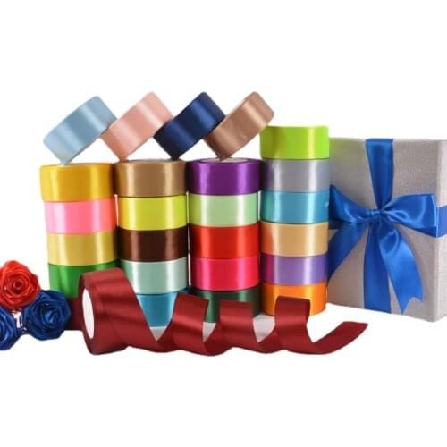 Width 40mm 22Meters/Roll Satin Ribbons for Wedding Birthday Party Gift Wrapping Christmas Halloween Festival Supplies DIY Crafts