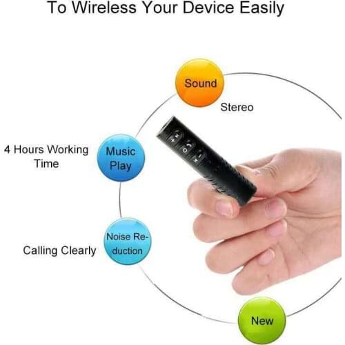 Handsfree 3.5mm jack Bluetooth Car Kit Music Audio Receiver Adapter Universal Auto AUX Kit for Speaker Headphone Car Stereo