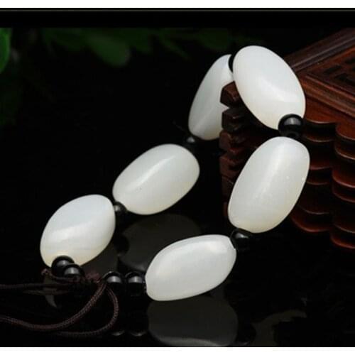 Free shipping Natural Fashion White Boutique Afghanistan Nephrite Bracelet Bangles Unique for Men and women Jades Jewelry