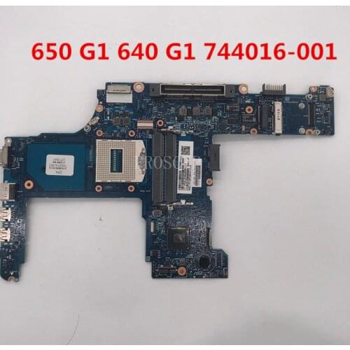 For probook 650 G1 640 G1 Laptop motherboard 744016-001 744016-501 744016-601 6050A2566301-MB-A04 PGA947 HM87 working well