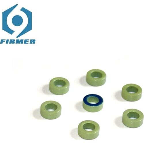 Ferrite Cores 50PCS 12.7*7.7*4.83 mm Toroid Core Ferrite Chokes Ring Iron Powder Inductor Ferrite Rings Light Green Blue