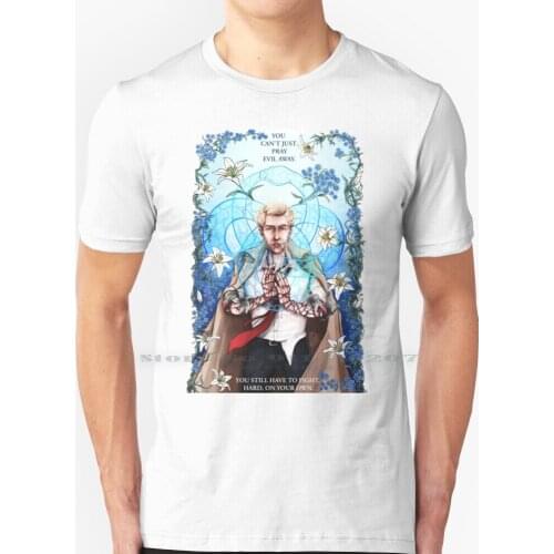 You Can't Just Pray Evil Away T Shirt 100% Pure Cotton Constantine John Constantine Hellblazer Comics The Hellblazer Ouroboros