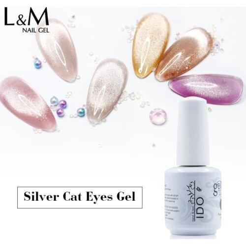 IDO Spar Cat Eye Nail Gel Lak Need Color Base Gold Silver Strong Magnetic UV Gel Polish Nail Art Shining Cat Eye Gel Lacque