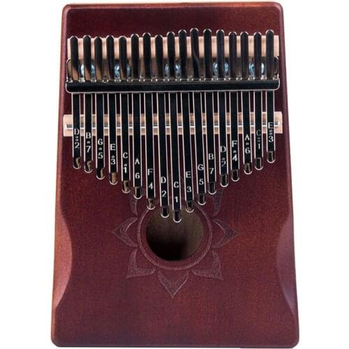Kalimba 17 Key Thumb Piano Finger Sanza Mbira High-Quality Mahogany Wood Body Keyboard Musical Instrument for Kids Beginner