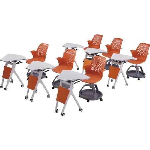 Hot selling School furniture Childrens study chair training chair student chair with table