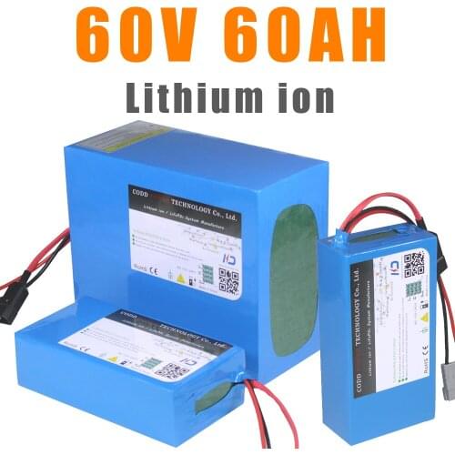60V 100AH Lithium Battery Pack 60V 2000W 3000W 4000W Electric motorcycle Electric bike Scooter 60V Battery