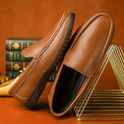 Men Shoes Genuine Leather Casual Driving Shoes Male Leather Footwear Zapatos Hombre Flats Tassel Men Loafers