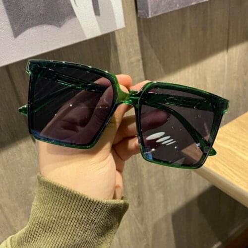 Fashion Rectangle Women Sunglasses Oversized Frame Retro Trendy Shades For Ladies Square Sun Glasses Female UV400 2021 New Style