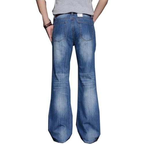 Mens flared jeans classic designer loose leg jeans motorcycle jeans 2021
