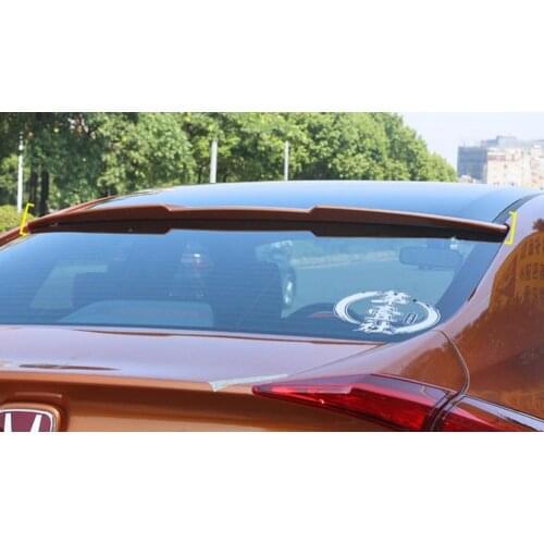 RQXR unpainted ABS new style tail wing rear spoiler roof visor for honda civic 2016
