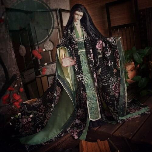 1/3 BJD Clothes Ancient Costume Hanfu Samurai Outfit Set for BJD/SD Big Girl SD17 SSDF ID75 Strong Uncle Doll Accessories C1063