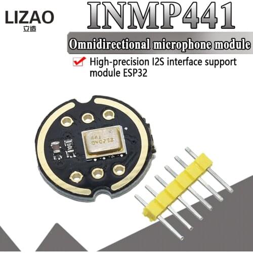 Official Omnidirectional Microphone Module I2S Interface INMP441 MEMS High Precision Low Power Ultra small volume for ESP32