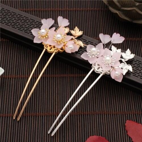 Original Handmade Ancient Style Hairpin Tassel Step-Shaking Hair Ornaments Simple Female Hanfu Accessories Headdress Gifts
