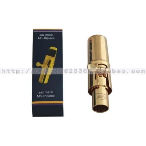 Gold plated Alto Saxophone Sax Mouthpiece Size #6