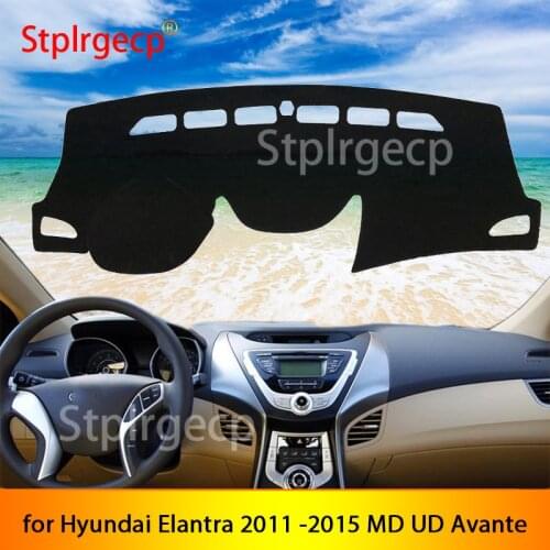 For Hyundai Elantra 2011 2012 2013 2014 2015 MD UD Avante Anti-Slip DashboardCover Protective Pad CarAccessories Sunshade Carpet