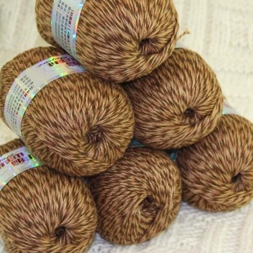 Sale 6balls X 50g Pure High Quality 100% cashmere warm soft Knitting Yarn 639 Khaki Beige