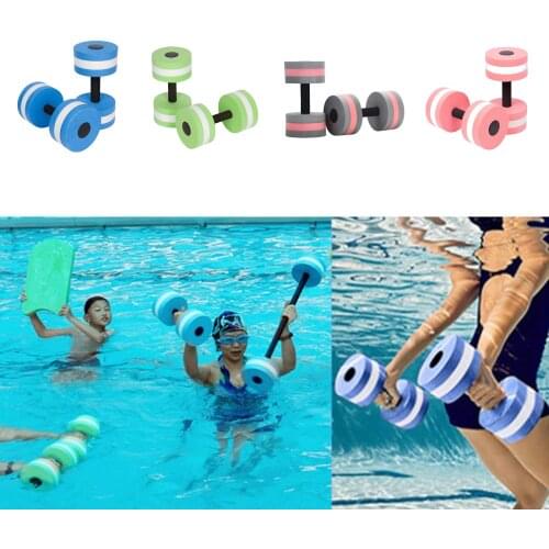 Water Exercise Hand Bar Lightweight EVA Foam Dumbbells Portable Water Barbell Pool Exercise Hand Bars