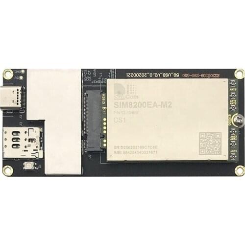 SIMCOM SIM8200EA-M2 5G module With USB adapter M.2 R15 NSA/SA Sub-6G faster than SIM7600E SIM7500 EM20-G EC25