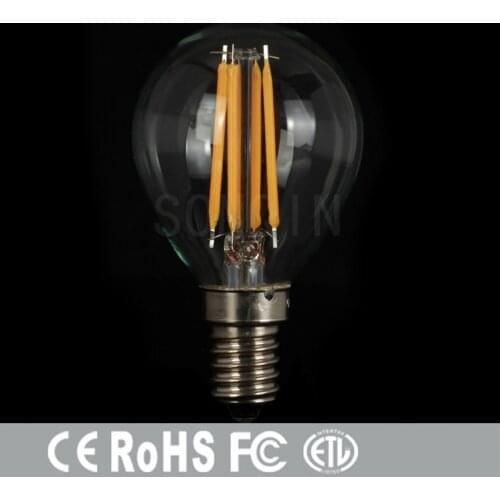 1pcs Super Bright E27 E14 LED Bulb Filament Light Glass G45 220V 240V 6W 24W 12W 18W Edison Lamp