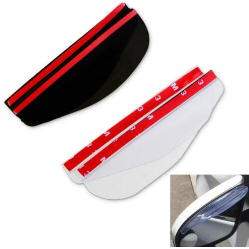 2Pcs/lot Universal Flexible PVC Car Accessories Rearview Mirror Rain Shade Rainproof Blades Car Back Mirror Eyebrow Rain Cover