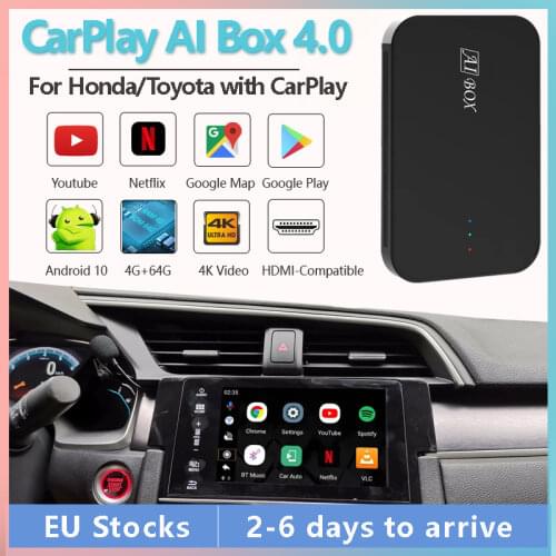 Video AI Box for Toyota Camry Corolla Highlander Honda CIVIC UR-V Accord with CarPlay, Supports Mirror Link Multimedia Android