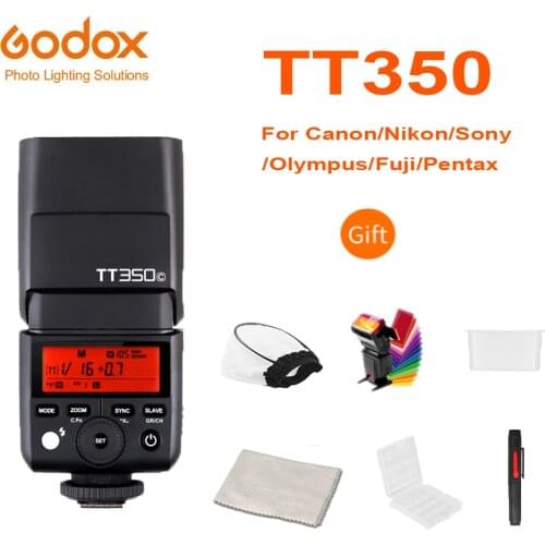 Godox Mini Speedlite TT350C TT350N TT350S TT350F TT350O TT350P Camera Flash TTL HSS for Canon Nikon Sony Fuji Olympus Pentax