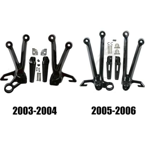 Motorcycle Rear Rider Footrest Foot Pegs Bracket For SUZUKI GSXR1000 2003-2004 2005-2006