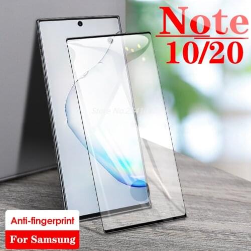 Tempered Armored Film on Galaxy Note20 5G Case Smartphone Screen Protective Glass for Samsung Note10 20 Plus 10+ 10pro Full Glue