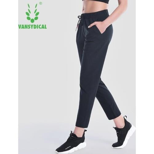 Vansydical Running Pants For Women Fitness Gym Workout Trousers Yoga Leggings Bodybuilding Jogging Training Running Sweat Pants