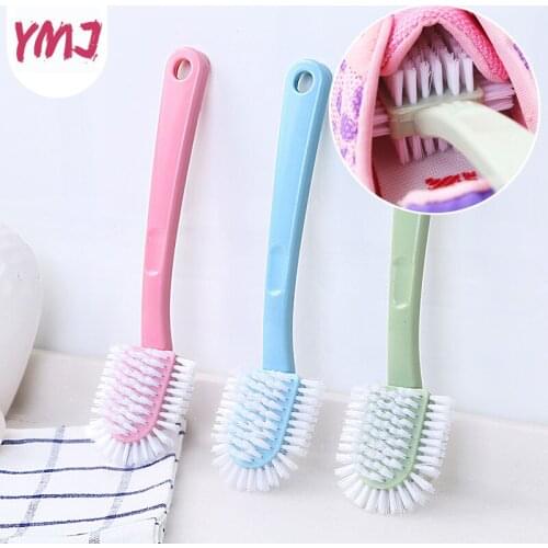 1Pcs New 4 Side Cleaning Brush For Suede Boot Shoes Sneakers Sports Shoe Brush bath Toilet Wash Brush Cleaner Cleaning Tools