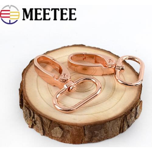 5/10pcs Rosegold 25/32mm Bag Metal Buckle Leather Buckles for Strap Swivel Lobster Clasp Snap Hook DIY Hardware Accessories
