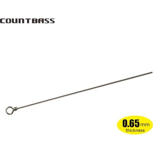 50pcs 0.65mm Straight Staianless Steel Wire Forms, DIY Inner Spinner, Fishing Lure Accessory, Lure Making, Tackle Craft