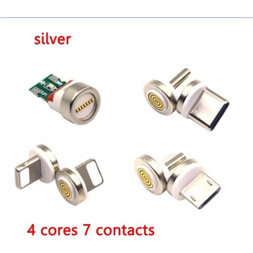 Converter Charging Cable Adapter For Mobile Phone 360 Degree Rotation Magnetic Tips Replacement Parts Easy Operate Durable