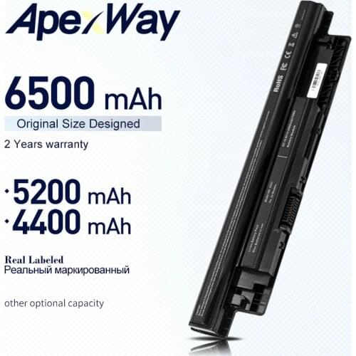 ApexWay Laptop Battery for Dell Inspiron 3521 17R 5721 15R 5521 15 14R 5421 14 3421 MR90Y VR7HM W6XNM mr90y YGMTN XRDW2 T1G4M