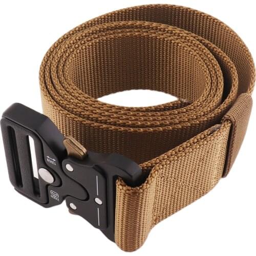 Khaki Belt Buckles Quick Release Buckle-Nylon Army Webbing vintage Belt Nylon Waistband,for casual pants tactical outdoor trouse