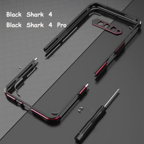 Bumper Case For Black Shark 4 Pro blackshark 4pro Aluminum metal Frame Slim Cover phone case+ carmera Lens Protector Accessories