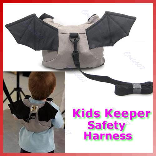 Baby Kid Keeper Toddler Walking Safety Harness Strap Rein Bat Backpack Bag