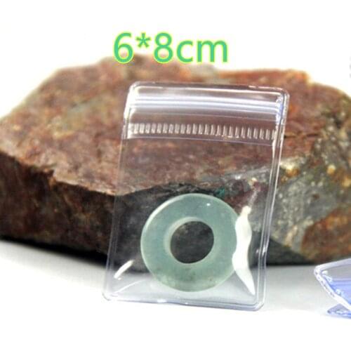 DHL 6*8cm PVC Plastic Jewelry Jade Anti-tarnish Pouch Clear Self Seal Zipper Lock Anti-oxidation Pearls Gift Party Package Bags