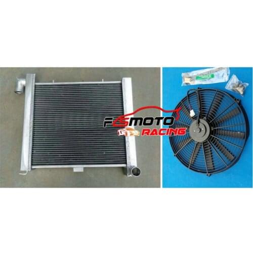 Aluminum Radiator+fan For Chevrolet Corvette C2 C3 5.3 5.4 5.7 6.5 7.0 7.4 V8 63-72