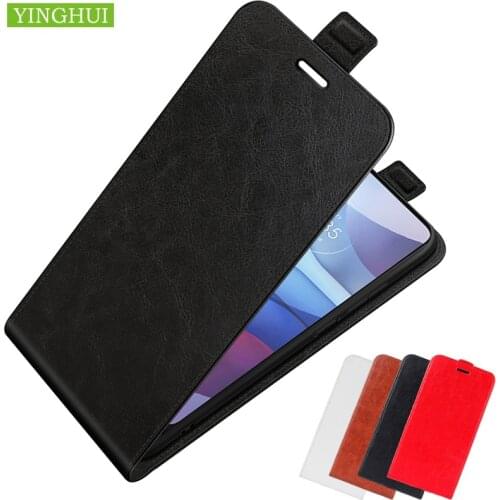 For MOTOROLA MOTO G100 G50 G30 G10 G Stylus Edge Plus E7 Power Vertical Cover With Card Leather Silicone Magnetic Phone Case