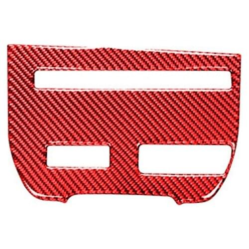 For Nissan GTR R35 2009-2015 Carbon Fiber CD Player Console Panel Switch Sticker Decorative Cover Trim Frame