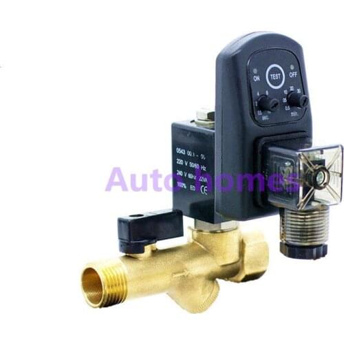 1/2'' ETD-B Electric timing water solenoid valve Brass 2 way compressor Automatic valve drainage air compresso